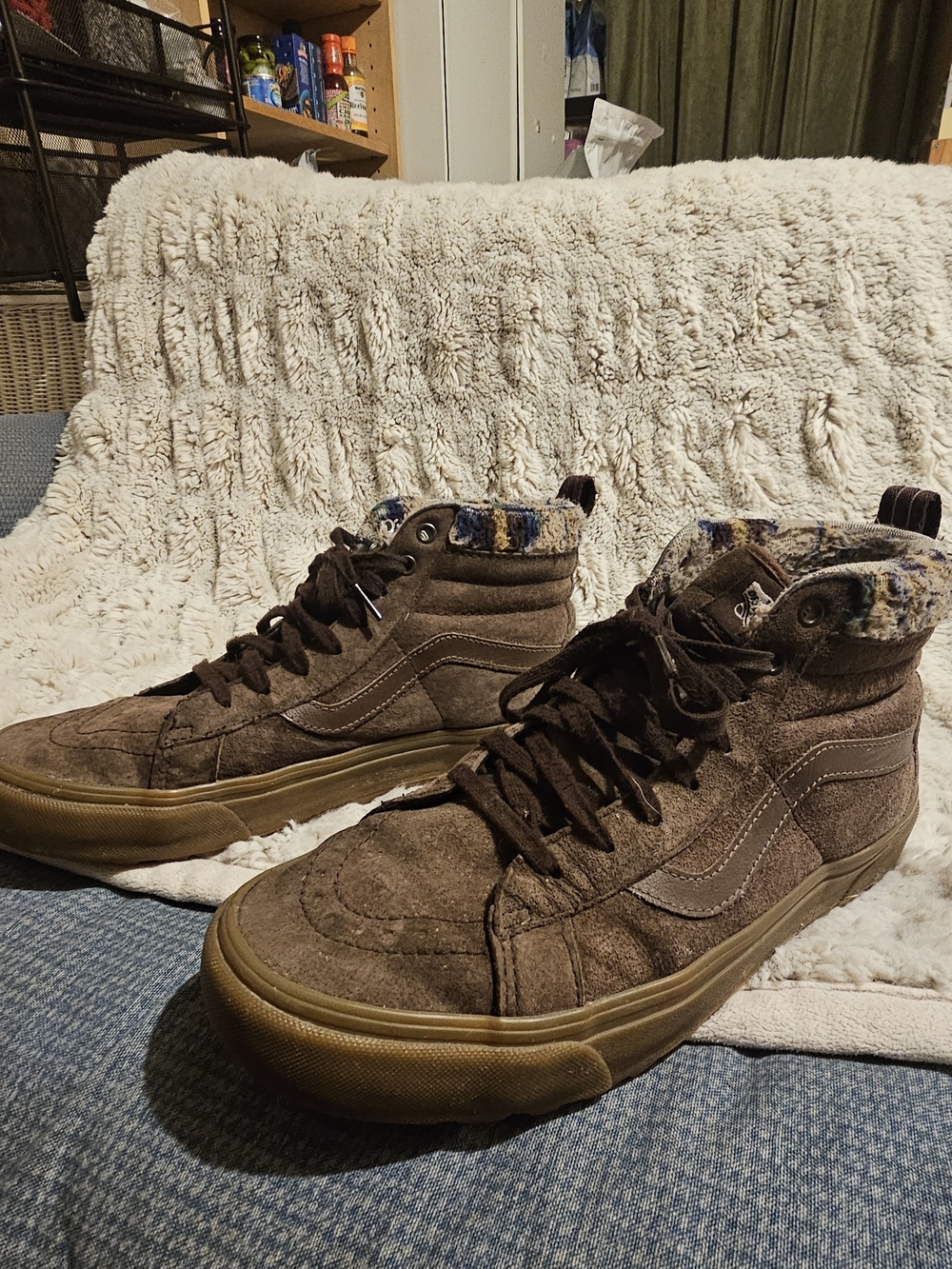 Mens Vans MTE Brown With Fur